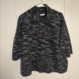 UO Brand Boxy Cowl Neck Quarter Sleeve Sweater